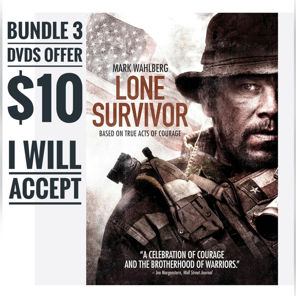Lone Survivor DVD Mark Wahlberg Navy SEALs True Story